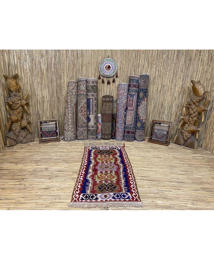 Handmade Turkish Kayseri Acrylic Original Kilim – FREE SHIPPING..!